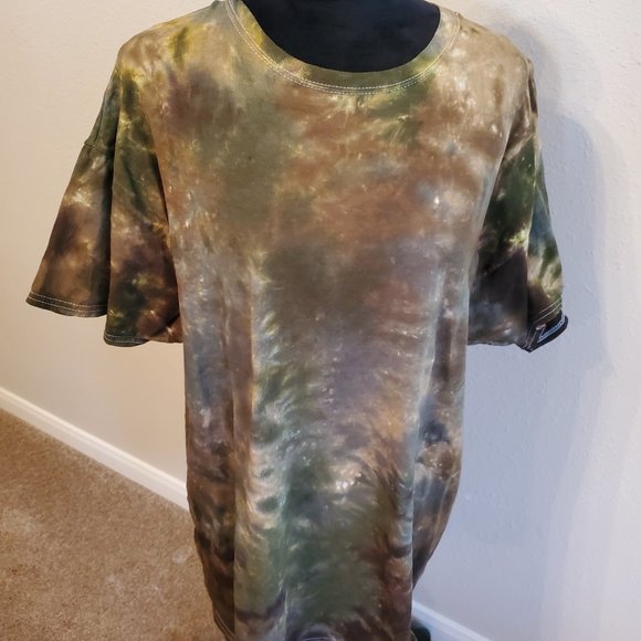 Camouflage Tie Dye short sleeve T-shirt size XL 100% cotton. - Picture 4 of 11
